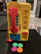 1995 Playskool Telephone, Push Button￼ With Sound Effect.  Tested.works - $11.88