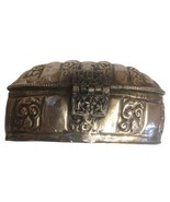Vintage Silverplate Jewelry Trinket Footed Box Chest - $285.56 MXN