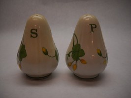 Villeroy And Boch Salt And Pepper Shakers Geranium Collection Ribbed Vintage - £63.69 GBP