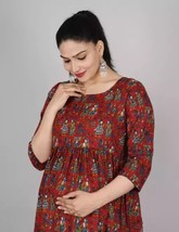 Attractive Pregnant / Maternity Women Kurti Gown Suit Easy baby Feeding Dress - £30.37 GBP