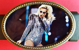 LADY GAGA SUPER BOWL LI  Epoxy Photo Belt Buckle - NEW! - $23.01 CAD