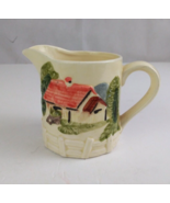 Vintage Mark And Rosenfeld Barn Scene 3&quot; Ceramic Creamer Pitcher Made In... - $9.89