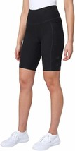 Mondetta Women&#39;s Size Medium Black High Waist Active Bike Shorts NWT - £10.69 GBP