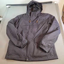 Camel Outdoor Men’s 3-in-1 Hooded Parka Jacket L Gray Zip-Out Faux Fur L... - $51.99
