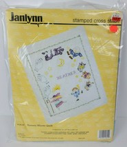 NIP Janlynn Stamped Cross Stitch Nursery Rhyme Quilt Kit 158-19 34x43 1995 - £23.36 GBP