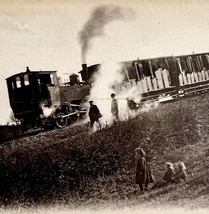 Langres France Cog Railway Bridge Train 1910s WW1 Era Postcard Umbrella ... - $19.99