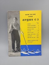 How to Use Your Argus C 3 Camera Manual Booklet Pamphlet USA Photography - £2.93 GBP