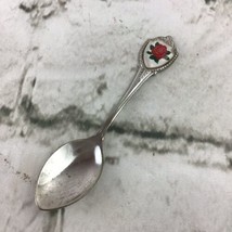 Vintage Fort USA Rose Enamel Decorative Spoon Collectible Souvenir Silve... - $6.92