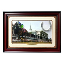 Edgar Prado Autographed Barbaro Horse Racing Photo Framed Collage JSA COA Signed - £545.84 GBP