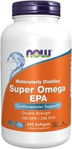 NOW Supplements, Super Omega EPA, 360 EPA / 240 DHA, Molecularly Distilled, Card - £30.29 GBP