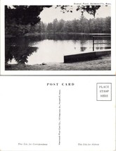 Massachusetts Baldwinville Beaman Pond Black White Pine Trees Vintage Po... - £7.49 GBP