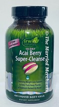 Irwin Naturals 10 Day Acai Berry Super Cleanse 60 softgels each END O5/2024 READ - £8.68 GBP