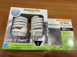 Sylvania - 23W (100W replacement) 3000K, Medium Screw Base CFL Bulbs, 2-pack - £7.91 GBP