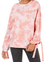 Ideology Womens Tie dyed Tie sleeve Top Size Large Color Peach Kiss - £23.74 GBP