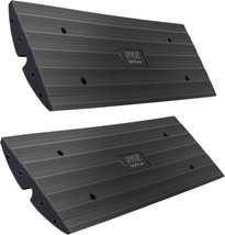 Pyle PCRBDR21 4ft Car Vehicle Curbside Driveway Ramp, 2 Pieces Set - Black - $179.96