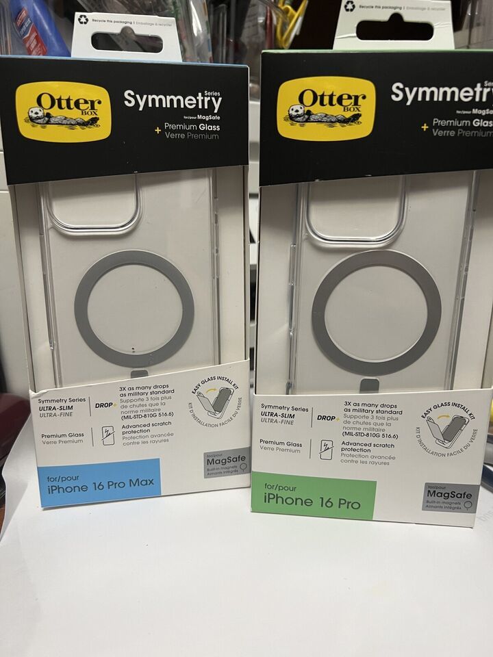 OtterBox Apple iPhone 16 Pro-Pro Max Symmetry Serie Case w MagSafe+Premium Glass