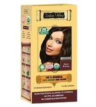 100 percent Botanical Organic Indus Dark Brown Hair Colour - Indus Valley - £13.99 GBP