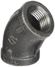 LDR Industries 310 E45-34 Elbow, 3/4-Inch, Black - $23.35 CAD+