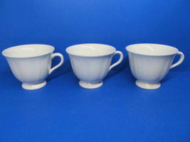 Wedgwood Etruria And Barlaston Queens Shape Set Of 3 Cream Coffee Tea Cups - £23.23 GBP
