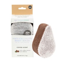 Spongeables Anti-cellulite Body Wash In A Sponge Spa, Coffee Scent - $10.99