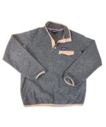 Patagonia Synchilla Womens Gray Snap T Re-Tool Fleece Top Size Small 25455 - £23.34 GBP