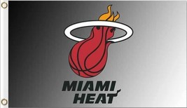 Miami Heat Team Flag 3X5Ft Polyester Banner USA Digital Print - £12.21 GBP