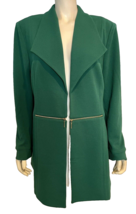 NWT Black Label by Evan Picone Green Open Mid Length LS Jacket Size 18 - £29.39 GBP