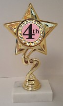 4th Place Trophy 7&quot; Tall  AS LOW AS $3.99 each FREE SHIPPING T03N16 - $7.99+