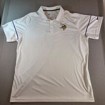 Nike Dri-FIT Minnesota Vikings NFL Equipment Training Polo Shirt White XXL - $35.19 CAD