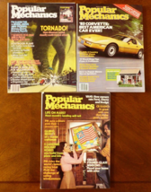 VTG lot of 3 issues June 1976 August 1980 March 1983 Popular Mechanics M... - £13.98 GBP