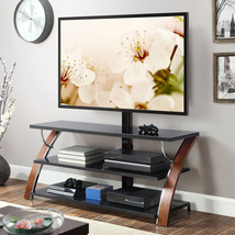 Flat Screen TV Stand Panel 3-in-1 TVs Up To 65-inch Shelves Entertainmen... - $187.32