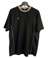 Nike Mens Height 193 Black Short Sleeve Round Neck Black Beige Top XXL - £15.85 GBP