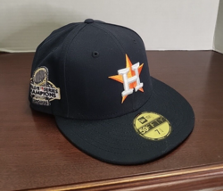 Houston Astros Hat Cap Fitted MLB World Series champion New Era Mens - £18.35 GBP