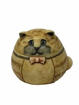 Harmony Kingdom Pot Bellys Cat LEO 2&quot; Cat w/ Mouse Inside Belly Trinket Box VTG - £11.76 GBP