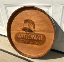 Natty Boh National Bohemian Wooden Beer Sign Keg Barrel Baltimore MD Advertising - £153.96 GBP
