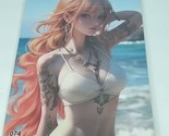 Nami Wanted Beach One Piece #074 Double-sided Art Size A4 8&quot; x 11&quot; Waifu... - $39.59