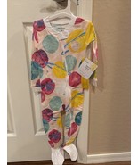 Burt’s Bees Baby Outerspace Organic Cotton Snug Fit Footed Sleeper 18 Mo... - $12.86