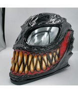 venom custom motorcycle helmet - Open Face DOT/ECE airbrush handmade gif... - $608.83 CAD