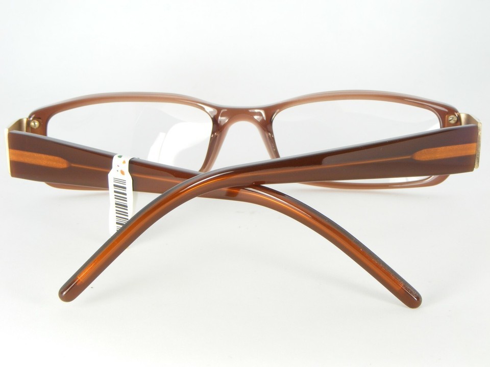 NEW FENDI F671 239 BROWN TRANSPARENT EYEGLASSES GLASSES FRAME 51-16-130mm Italy Item image 3