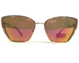 Kensie Sunglasses Book It 76 RG Gold Cat Eye Frames with Brown Mirrored ... - $46.59