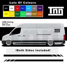 Stickers For Volkswagen VW Crafter LWB Side Stripe Vinyl Decals Graphics... - £56.08 GBP+