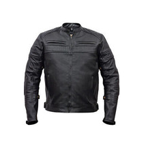 Vance Leather Men&#39;s Padded/Vented Scooter Jacket - £140.35 GBP+