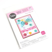 NEW - Sizzix Framelits &quot;Card with Block Words Drop Ins&#39;&#39; Metal Die 661562 - £10.13 GBP