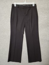 Banana Republic Logan Fit Dress Pants Womens 8 Short Brown Trouser Leg S... - $44.42