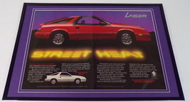 1985 Chrysler Laser XT 12x18 Framed ORIGINAL Vintage Advertising Display - £46.43 GBP