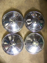 1972 73 74 75 76 Plymouth Duster Valiant Hubcaps Wheel Covers 14&quot; Oem - £71.18 GBP