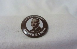 1928 ALFRED E. SMITH FOR PRESDENT POLITICAL CAMPAIGNPIN PINBACK  BUTTON ... - $13.99