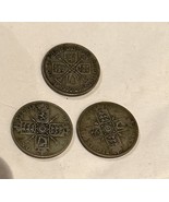 Set of 3 Coins, King George One Florin, Years 1920, 1922, 1930 Pure Silv... - $278.00