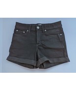 Lauren Conrad Shorts Women&#39;s Size 6 Black Denim Cuffed Comfort Stretch - $24.51 CAD