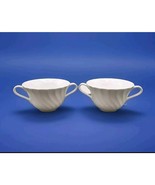 Vtg Wedgwood Candlelight Cream Soup Bowl/Cup Set 2 Pcs Discontinued Rare - $761.39 MXN